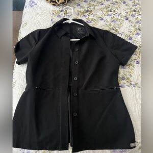 Cute Fig Scrub Black Scrub Top and Black Bottom Joggers . Selling the Set